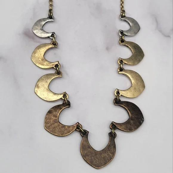 Lucky Brand Tricolor Metal Necklace - Picture 7 of 8